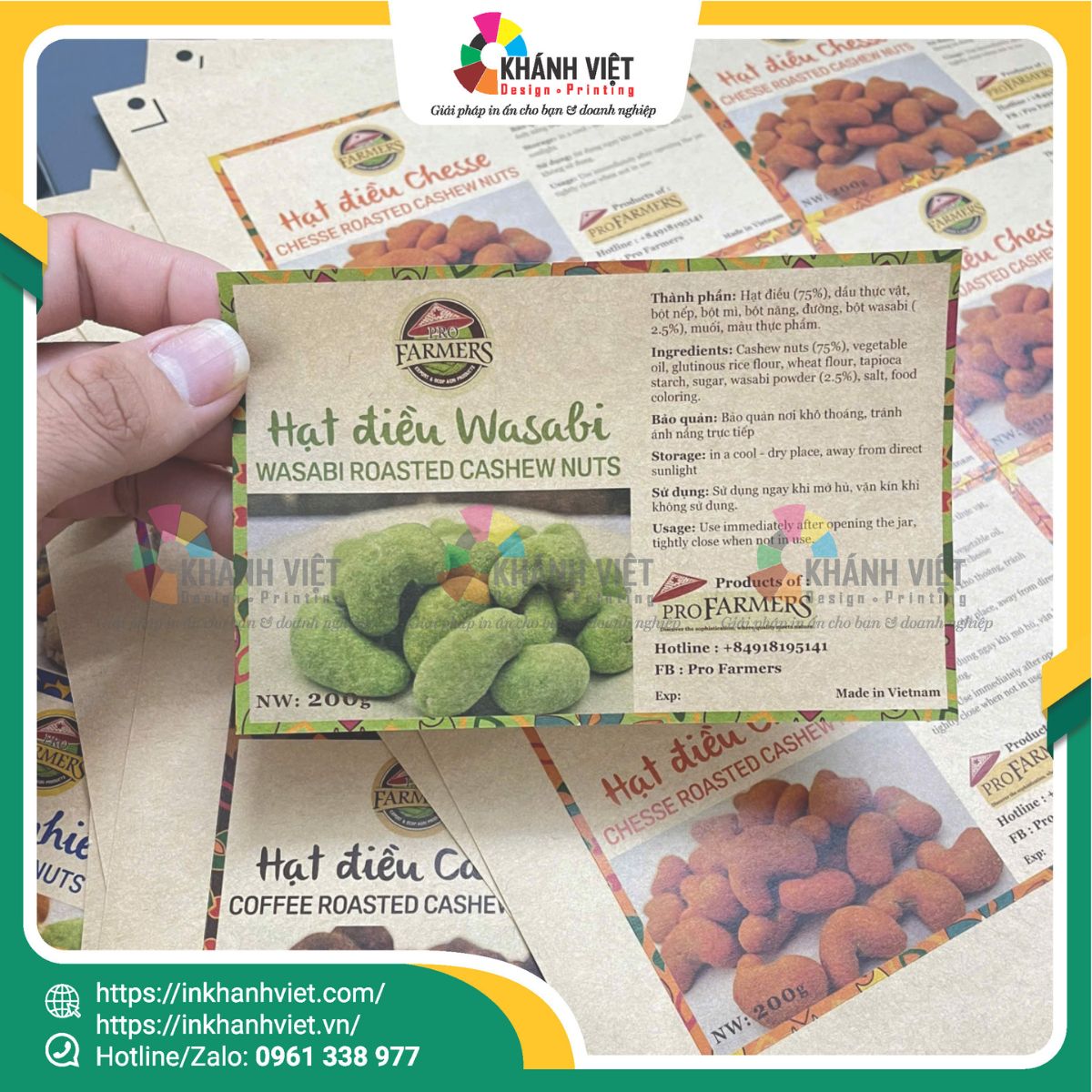 Mẫu tem giấy Kraft đẹp - 2