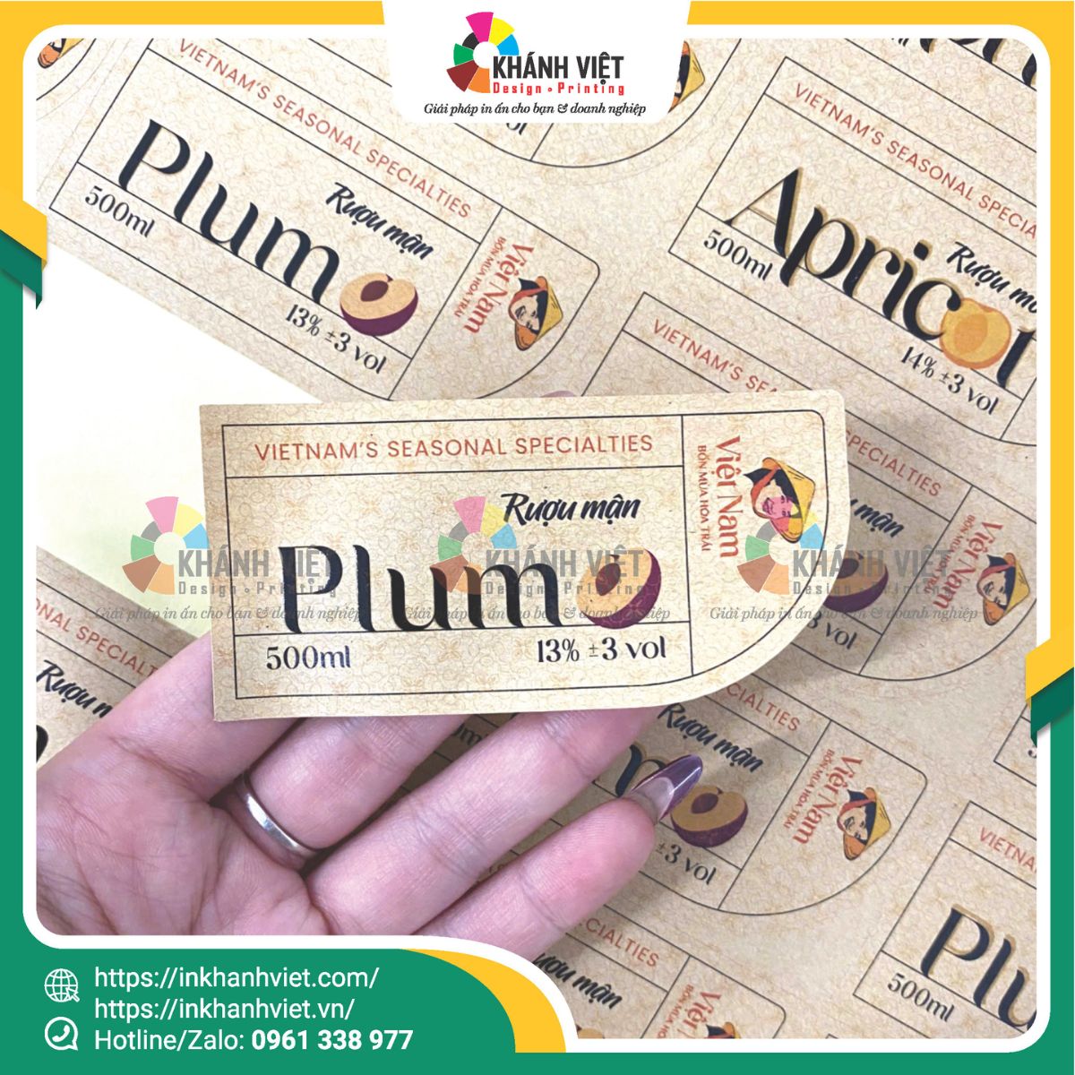 Mẫu tem giấy Kraft đẹp - 18