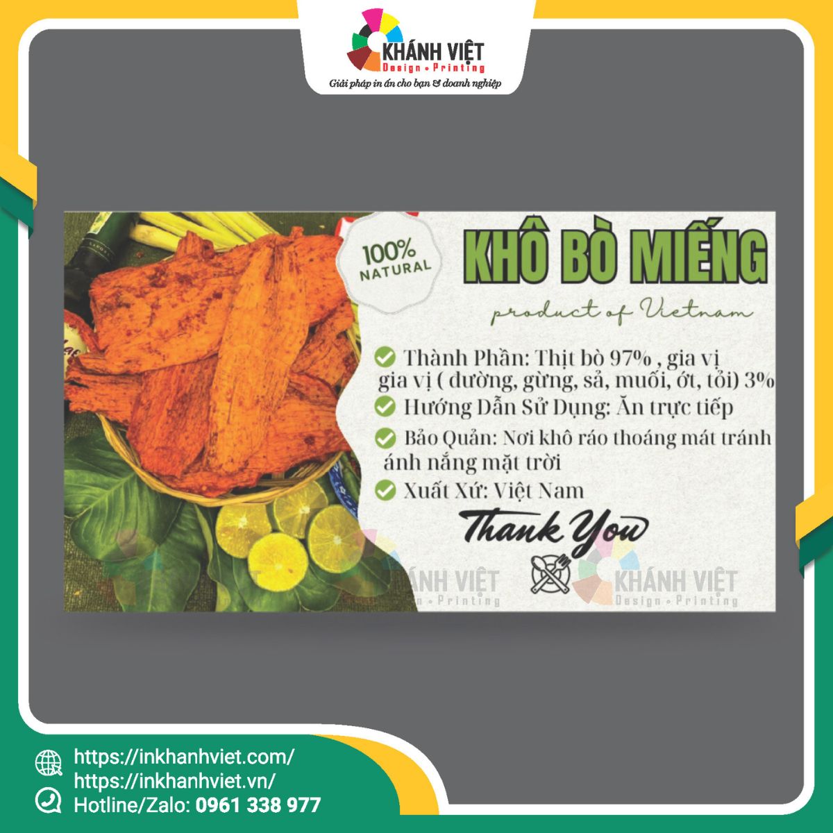 Mẫu tem nhãn khô bò đẹp 4