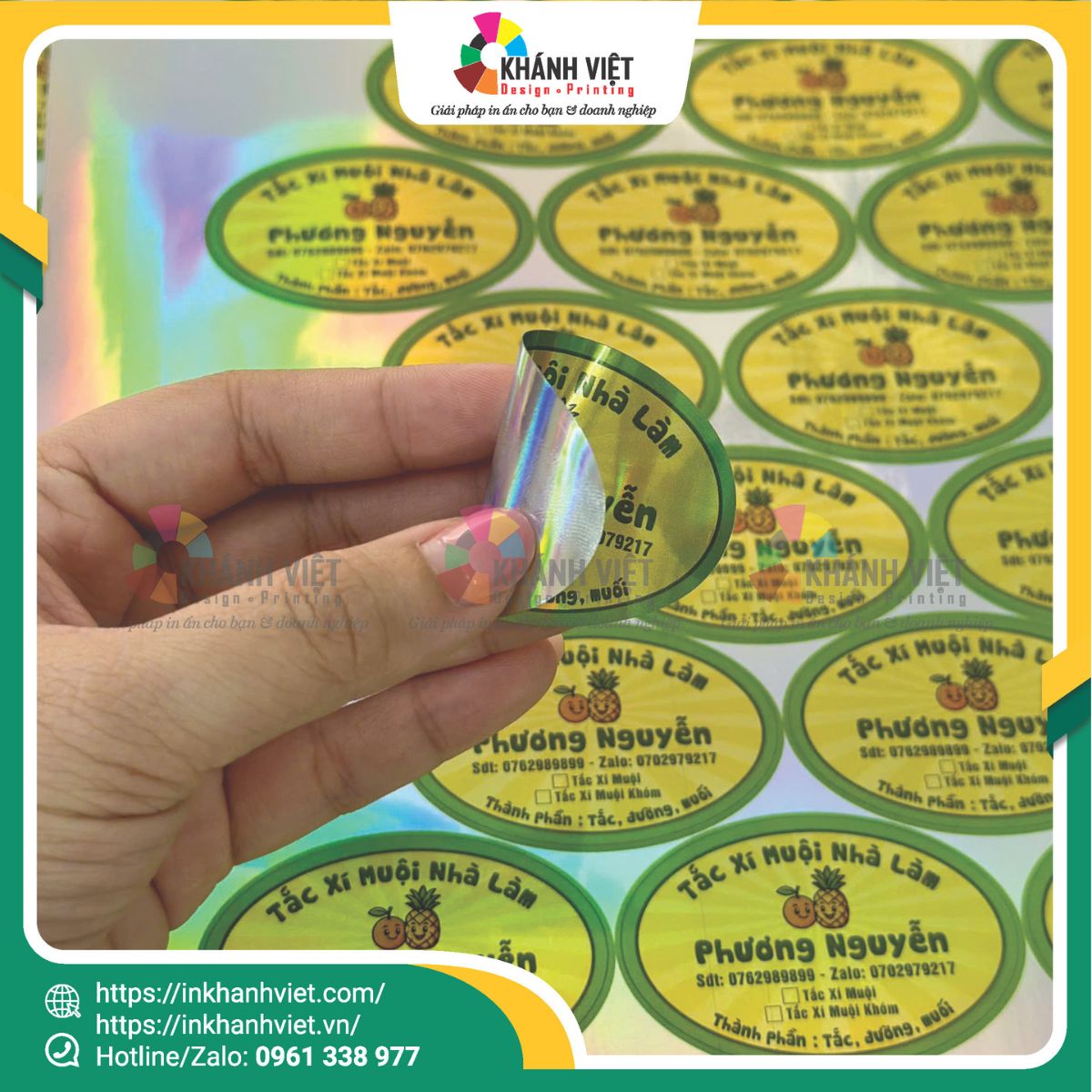 Tem mứt tắc 7 màu