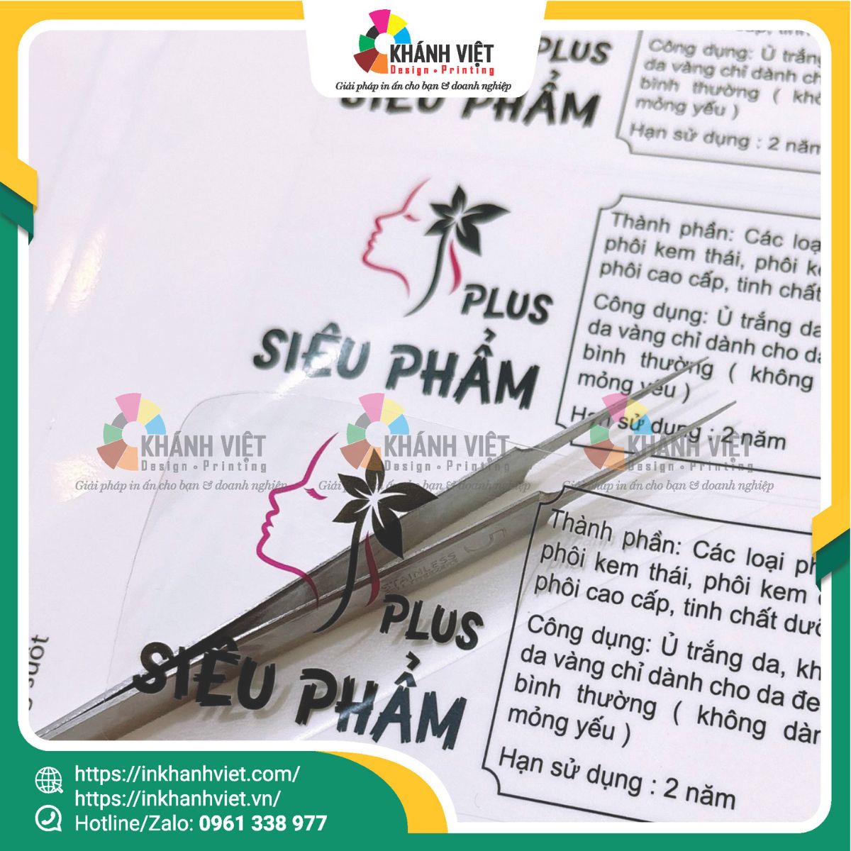 Tem mỹ phẩm trong suốt