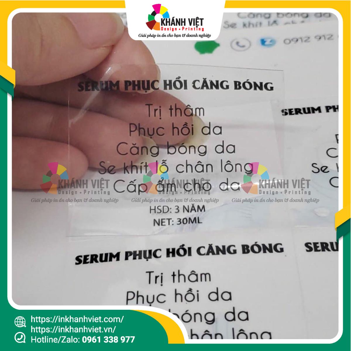 Tem mỹ phẩm trong suốt