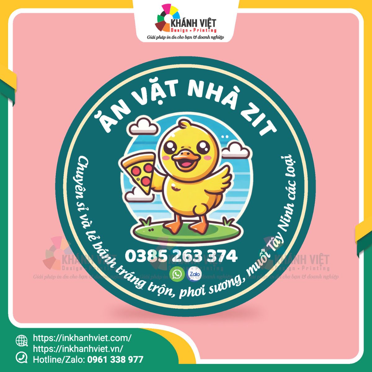 Mẫu tem ăn vặt đẹp - 1