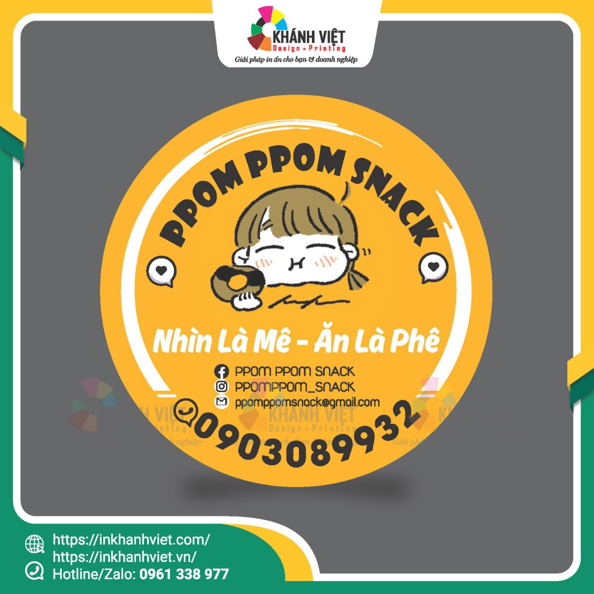 Vai trò của các mẫu tem nhãn ăn vặt được thiết kế bắt mắt