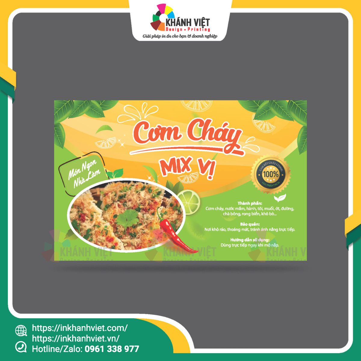 Mẫu tem ăn vặt đẹp - 13