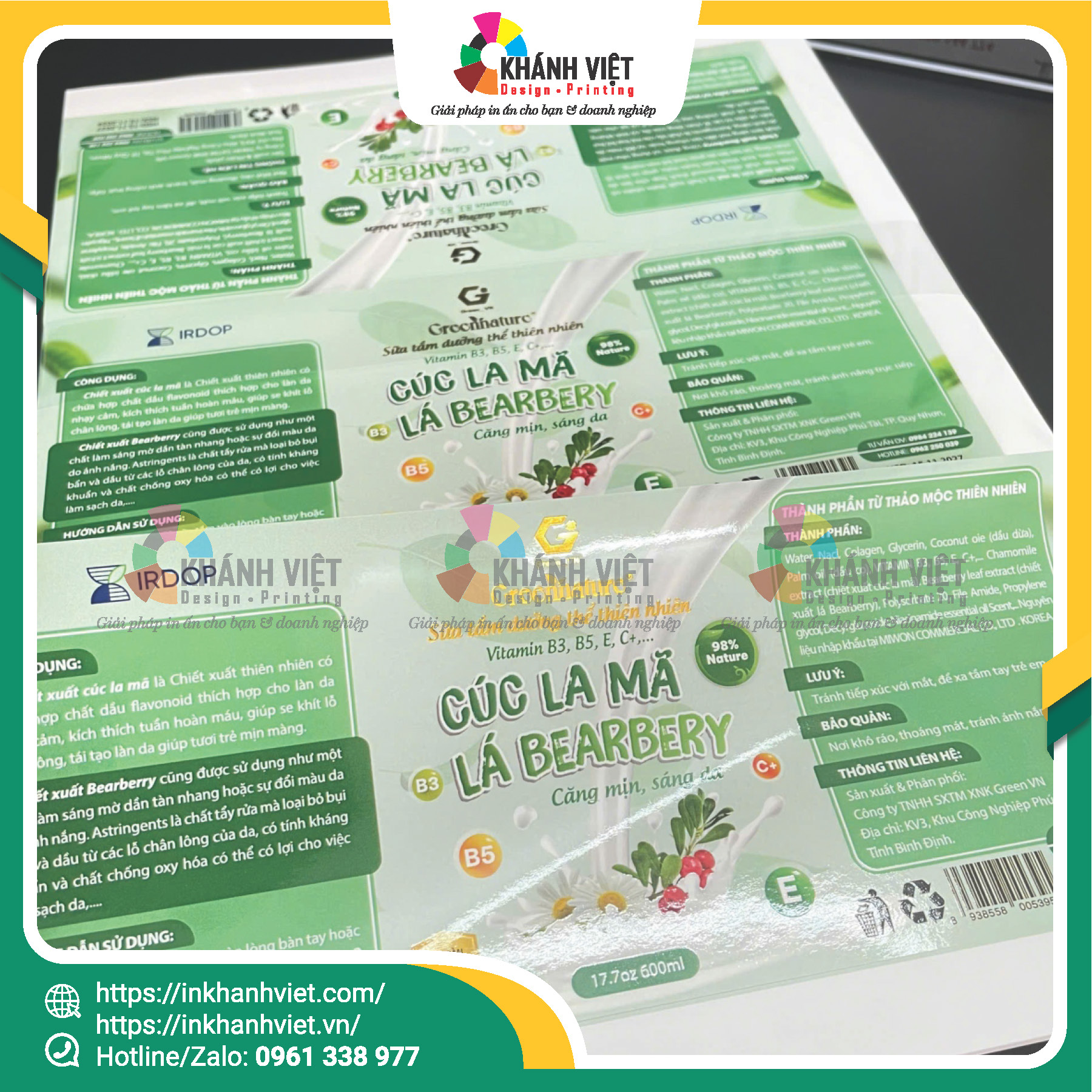 Tem sữa tắm (Ép kim)